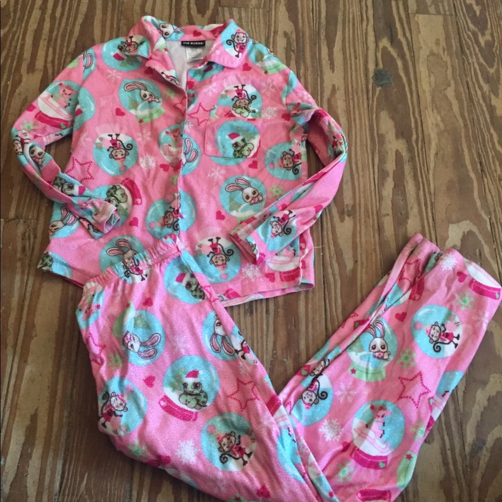 Fall/winter girls matching pajama set 7/10